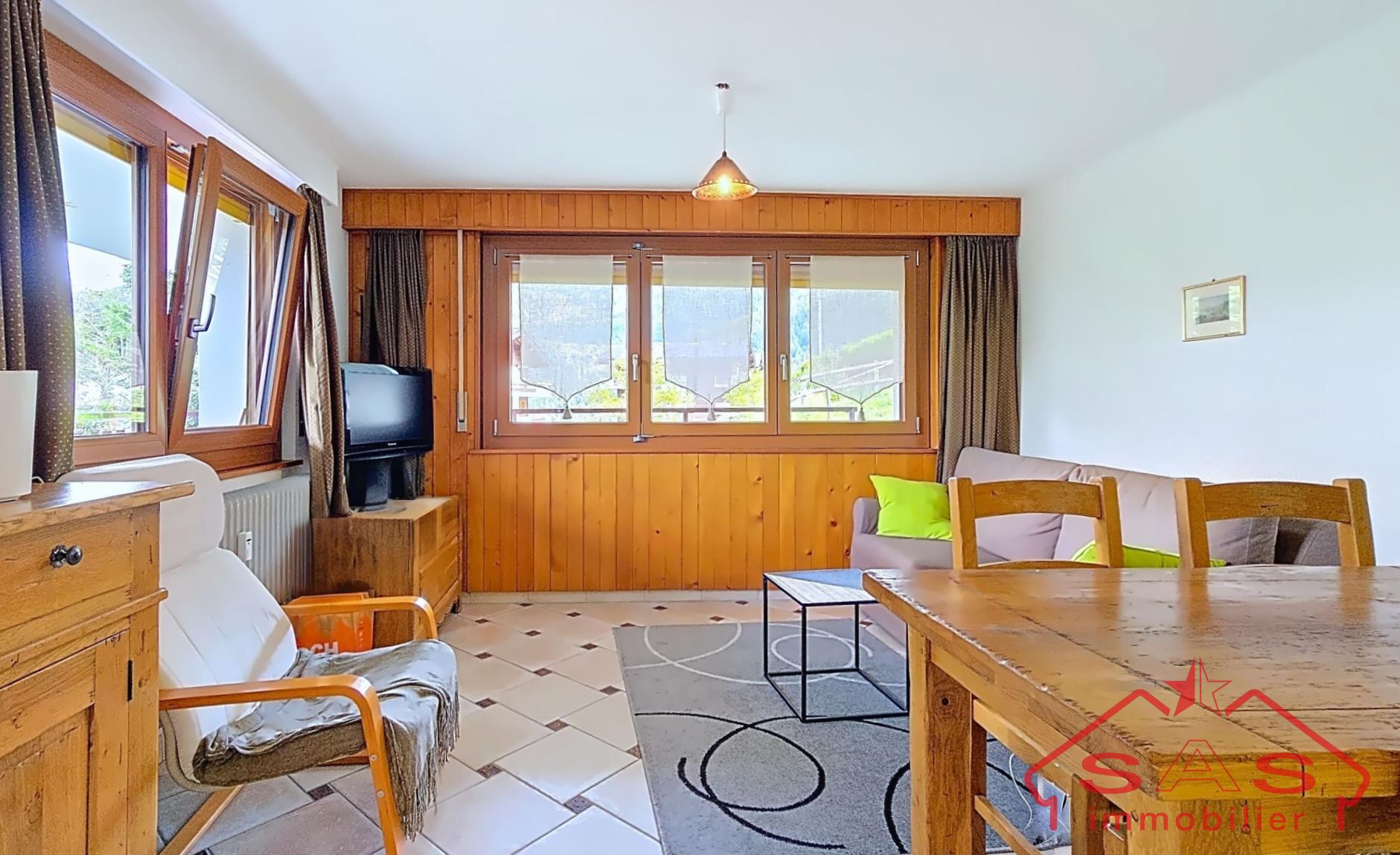 Charmant Appartement 2.5 pièces au cœur de La Tzoumaz – Résidence secondaire autorisée
